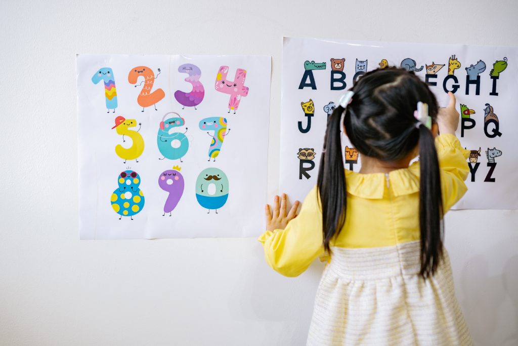 Child learning to write